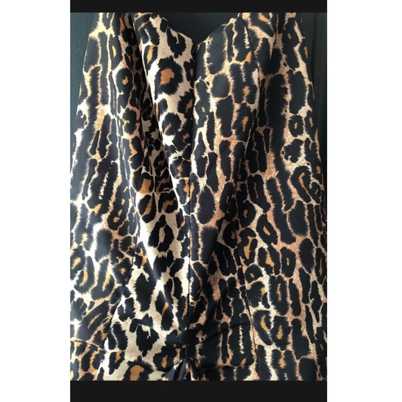 Sherri Hill Two Piece Chetah Print Prom Dress Size 0 - Picture 10 of 12